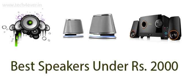 best speakers under Rs. 2000