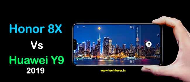 Honor 8x vs Huawei y9 2019